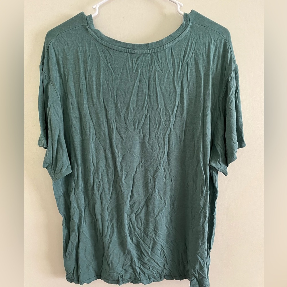 American Eagle Outfitters Green Oversized Short Sleeve Tee - Picture 3 of 3